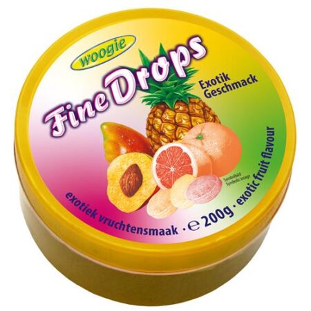 Woogie zuurtjes multivruchten 200 g Fine Drops – fruitige karamellen