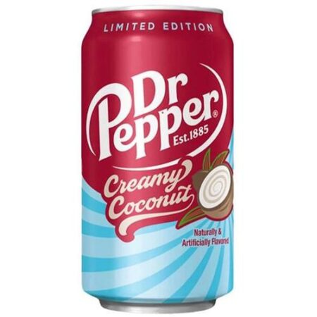 Dr Pepper Creamy Coconut 355ml – Unieke cola met romige kokossmaak