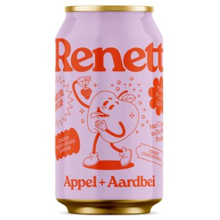 Renett 33cl Appel +Aardbei