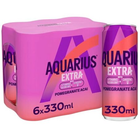 Aquarius Extra Pomgranate Acai 6 x 33cl