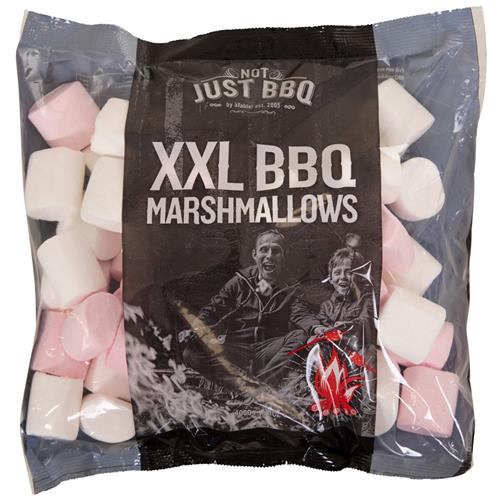 Not Just BBQ XXL marshmallows in roze en wit, verpakking van 400 g