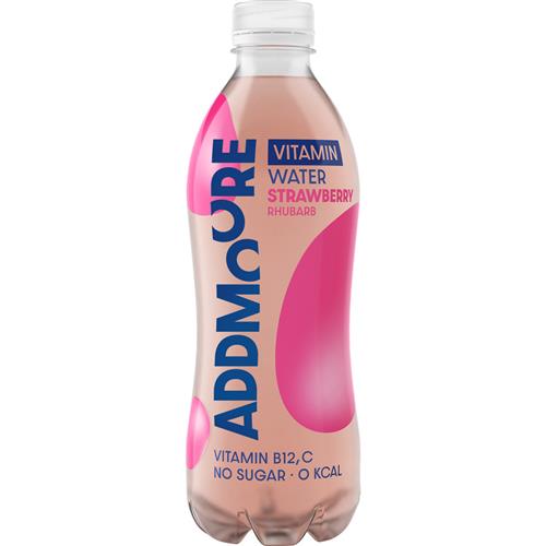 Addmoore Vitamin Water Strawberry Rhubarb 500ml