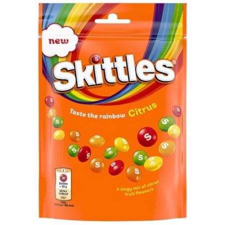 Skittles Citrus 136g | Fruitige citrus snoepjes