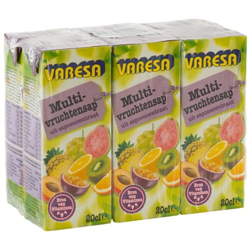 Varesa Multivitamin 100% Vruchtensap 6 x 20cl – 12 Vruchten