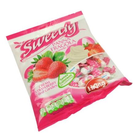 Sweetly Aardbeiencrème snoep 285g – Romig en fruitig genieten