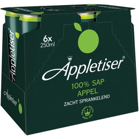 Appletiser 6 x 250ml – Sprankelend 100% Appelsap