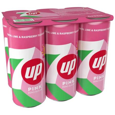 7UP pink zero sugar 6 x 33cl