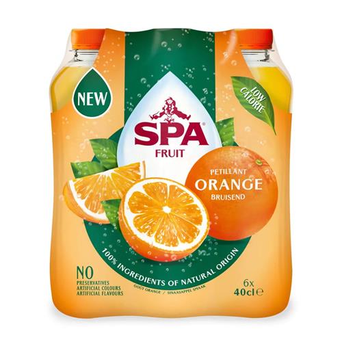 Spa Fruit Limonade - Orange - Bruisend - 6 x 40cl