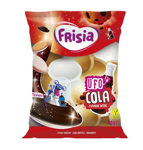 Frisia Gevulde Ufo’s 40g – Met Cola Smaak – Eetpapier – Vliegende Schotels – Snoepzakje