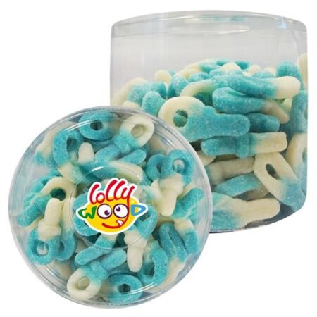 Lollywood gesuikerde tutters blauw en wit 1,2kg