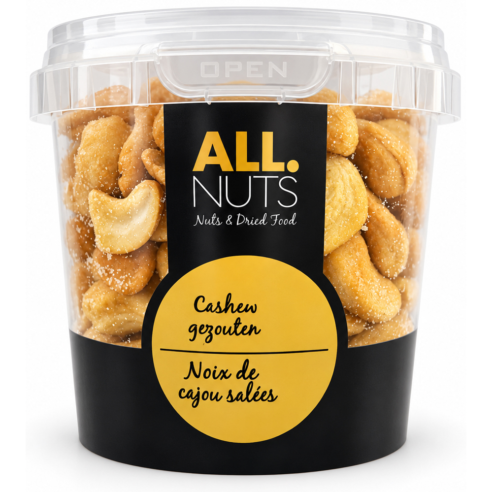 Allnuts Geroosterde & Gezouten Cashewnoten 200g – Knapperige Borrelnoot - Afbeelding 2