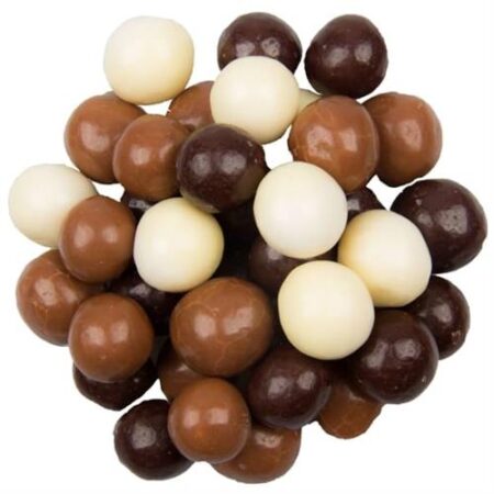 Allnuts Choco Rice Balls Mix 150g met witte melk- en pure chocolade