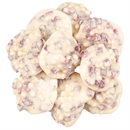 Allnuts witte chocoladerotsjes met framboos 150g