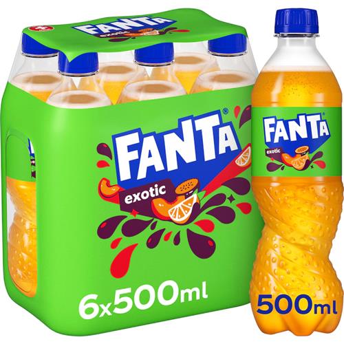 Fanta Exotic 6 x 500ml – Tropisch Verfrissend