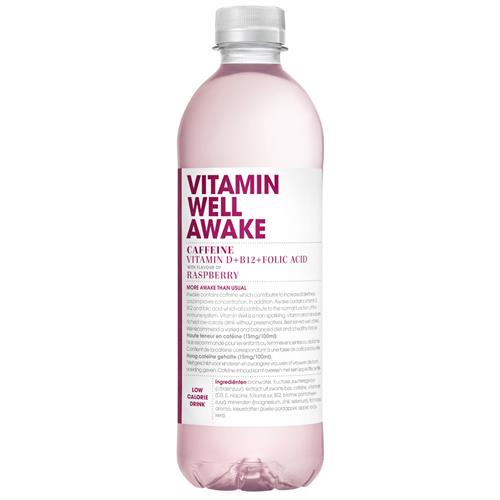 Vitamin Well Awake Raspberry 500ml – Framboos & Cafeïne