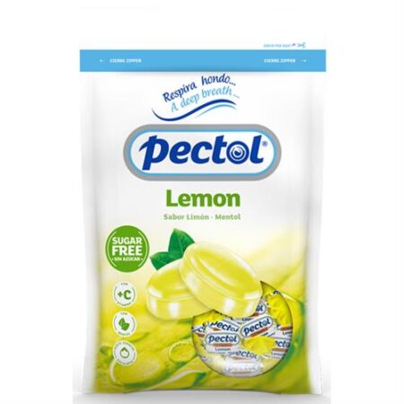 Pectol Keelpastilles Lemon Suikervrij 90 g – Verfrissend voor keel en adem