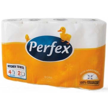 Perfex Keukenpapier 4 rollen 2-laags