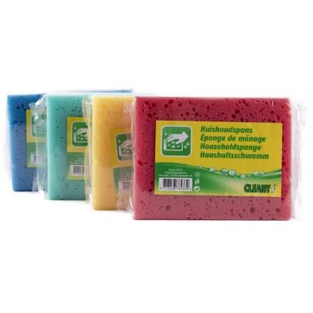 Cleany Huishoudspons 15x12cm – Stevige Spons voor Dagelijkse Schoonmaak