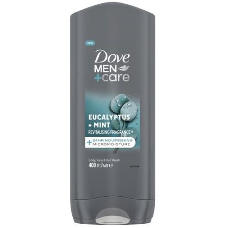Dove Men+Care Douchegel Eucalyptus 400ml – Micro Moisture – Body & Face Wash