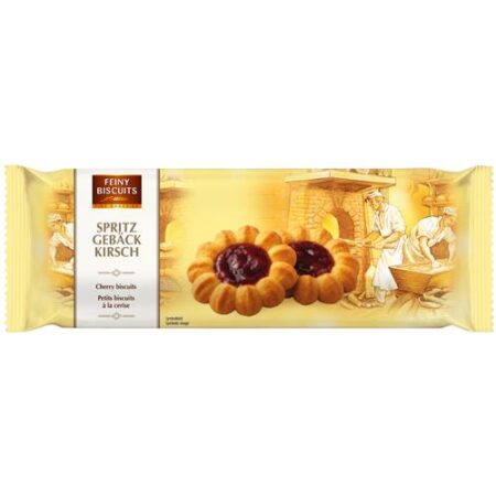 Feiny Biscuits Spritskoekjes Met Kersengelei 235g