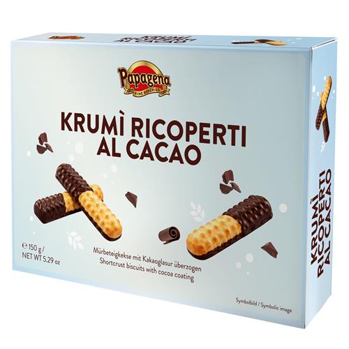 Papagena Zandkoekjes met cacaocoating 150g