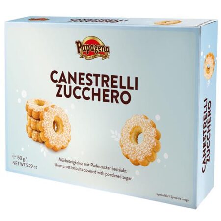 Papagena Zandkoekjes bedekt met suiker 150g