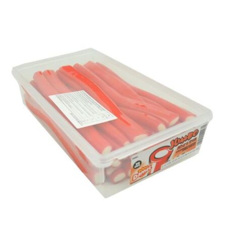 Damel Jumbo aardbei snoepstokken 1650 g – XL fruitsticks