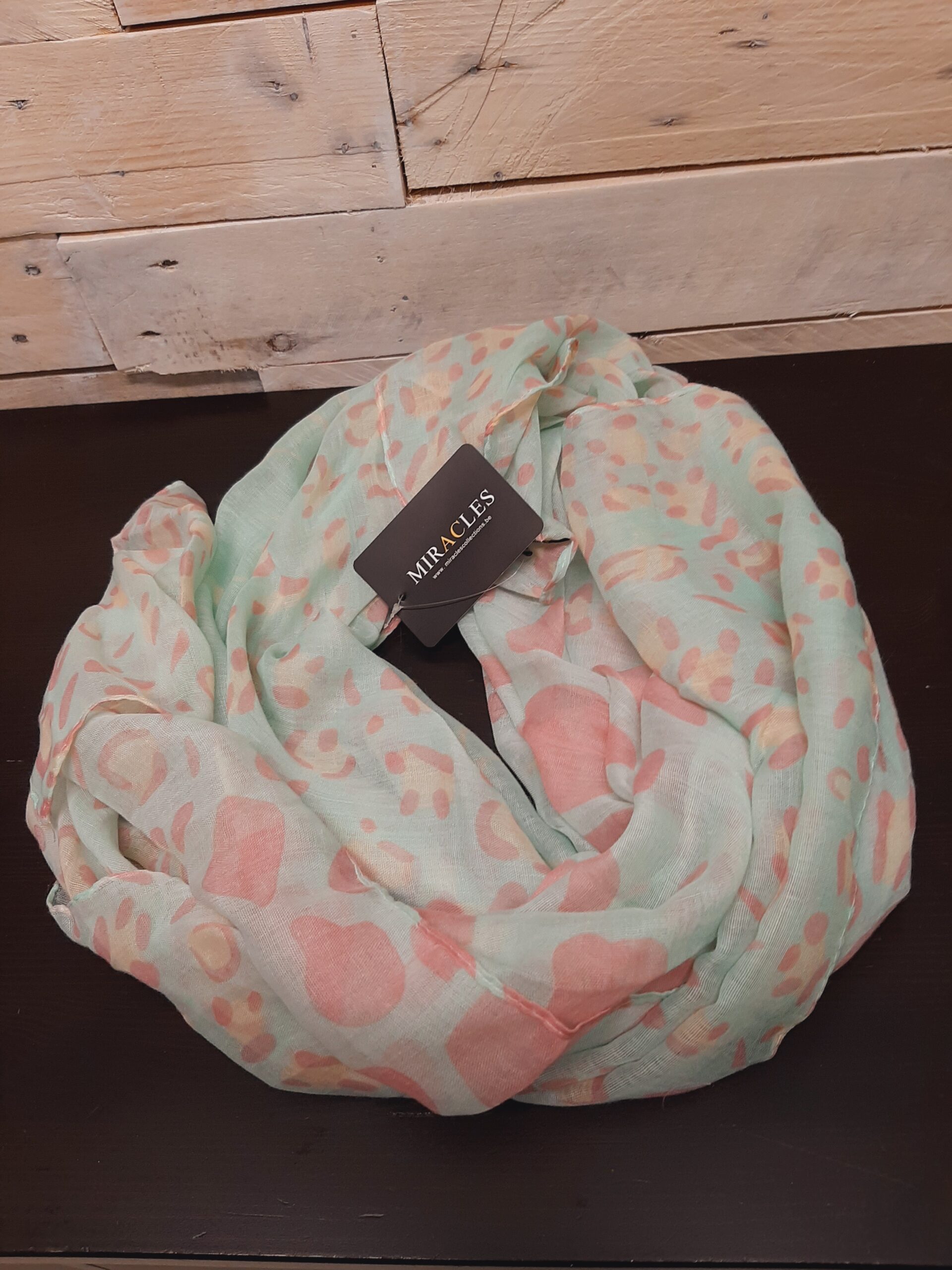 Stijlvolle en Comfortabele Sjaal - Lichtgroen/Roze - Afbeelding 2