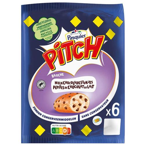 Pasquier Pitch melkchocolade stukjes 6st - 225g