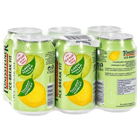 Tonissteiner Ice Break Fit Lemon-Lime 6 x 33cl – Suikervrije Frisdrank