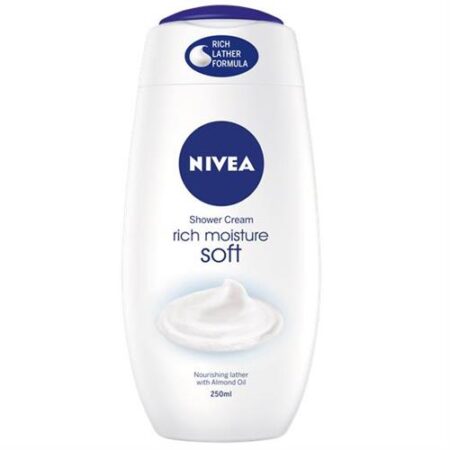 Nivea Rich Moisture Soft Douchecrème 250ml – Verzorgend met Amandelolie