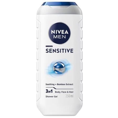 Nivea Men Sensitive Douchegel 250ml – 3-in-1 Verzorging met Bamboe-extract