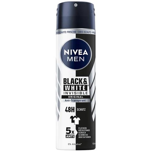 Nivea Men Black & White Invisible Deospray 150 ml