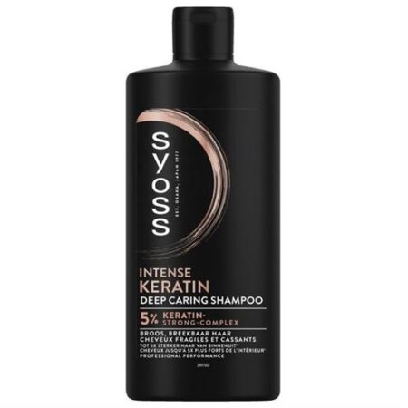 Syoss Intense Keratin Shampoo 440ml – Deep Caring