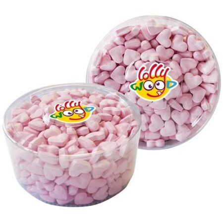 Lollywood Dextrose Hartjes Roze Aardbei 850g