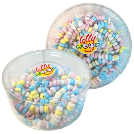 Lollywood Snoepkettingen Mix 300g in verschillende kleuren