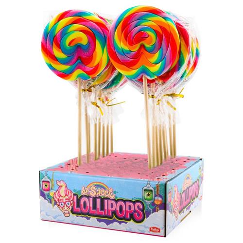 Felko spiraallolly regenboog 10cm