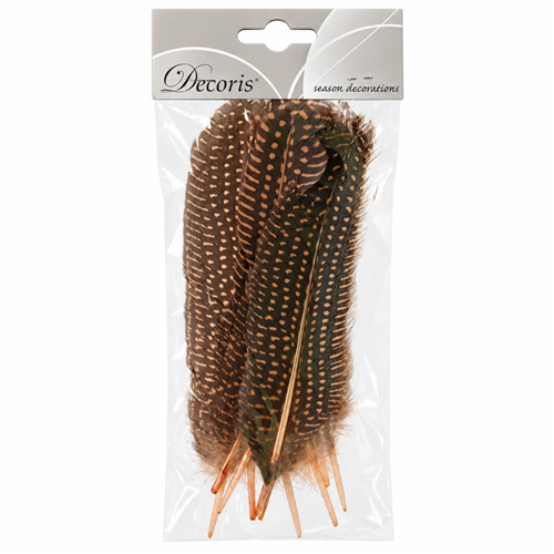 Decoratieve Pluimen - Bruin - H20cm