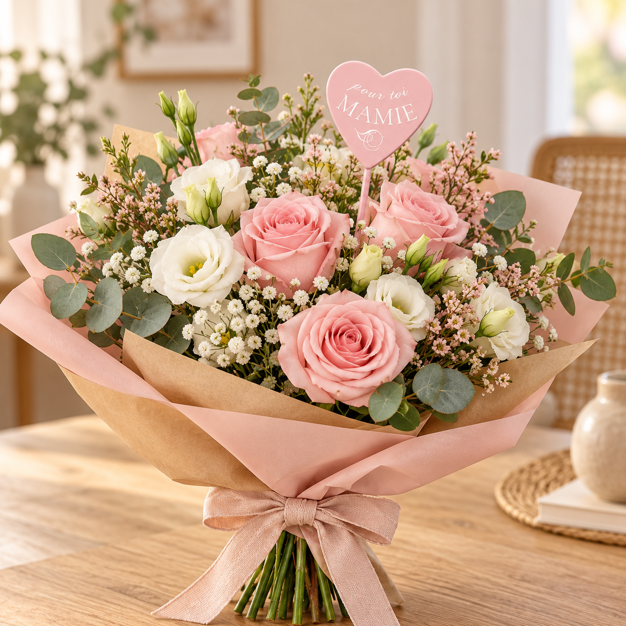 Plantenprikker - Hout - Pour Toi Mamie - 30cm - Afbeelding 2