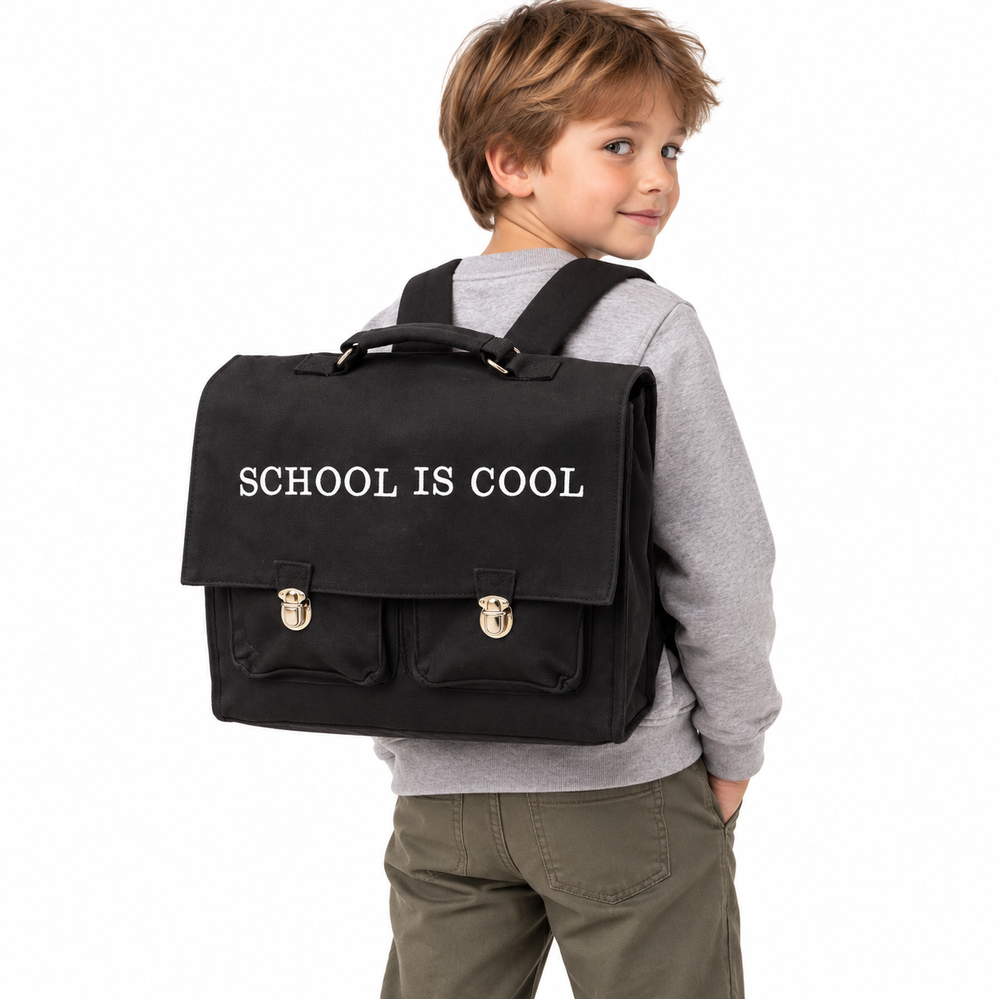 Boekentas “School Is Cool” - Zwart - Afbeelding 2