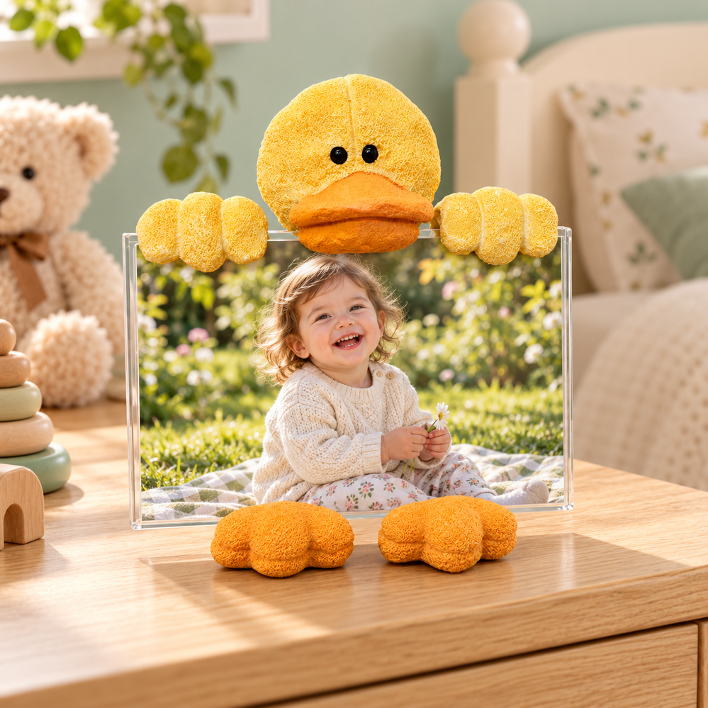 Fotohouder Eend - H14,5cm - Afbeelding 2