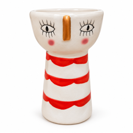 Vaas met Ludiek Gezichtje - H18cm