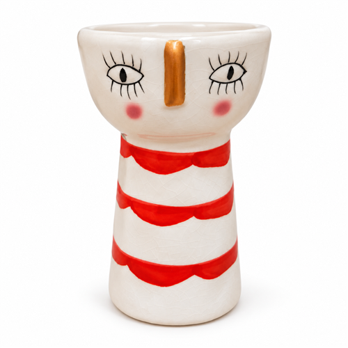 Vaas met Ludiek Gezichtje - H18cm