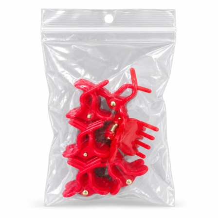Haarklemmen - Rood - 6st.