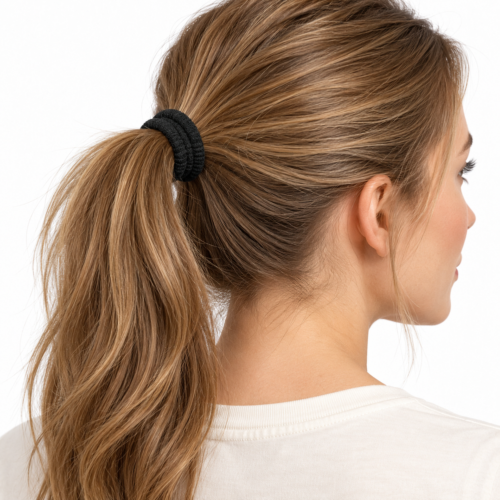 Haarelastieken Zwart & Wit 24/st. - Afbeelding 2